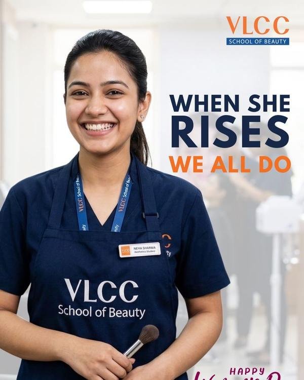 Social media post by Digital Markitors for VLCC School of Beauty