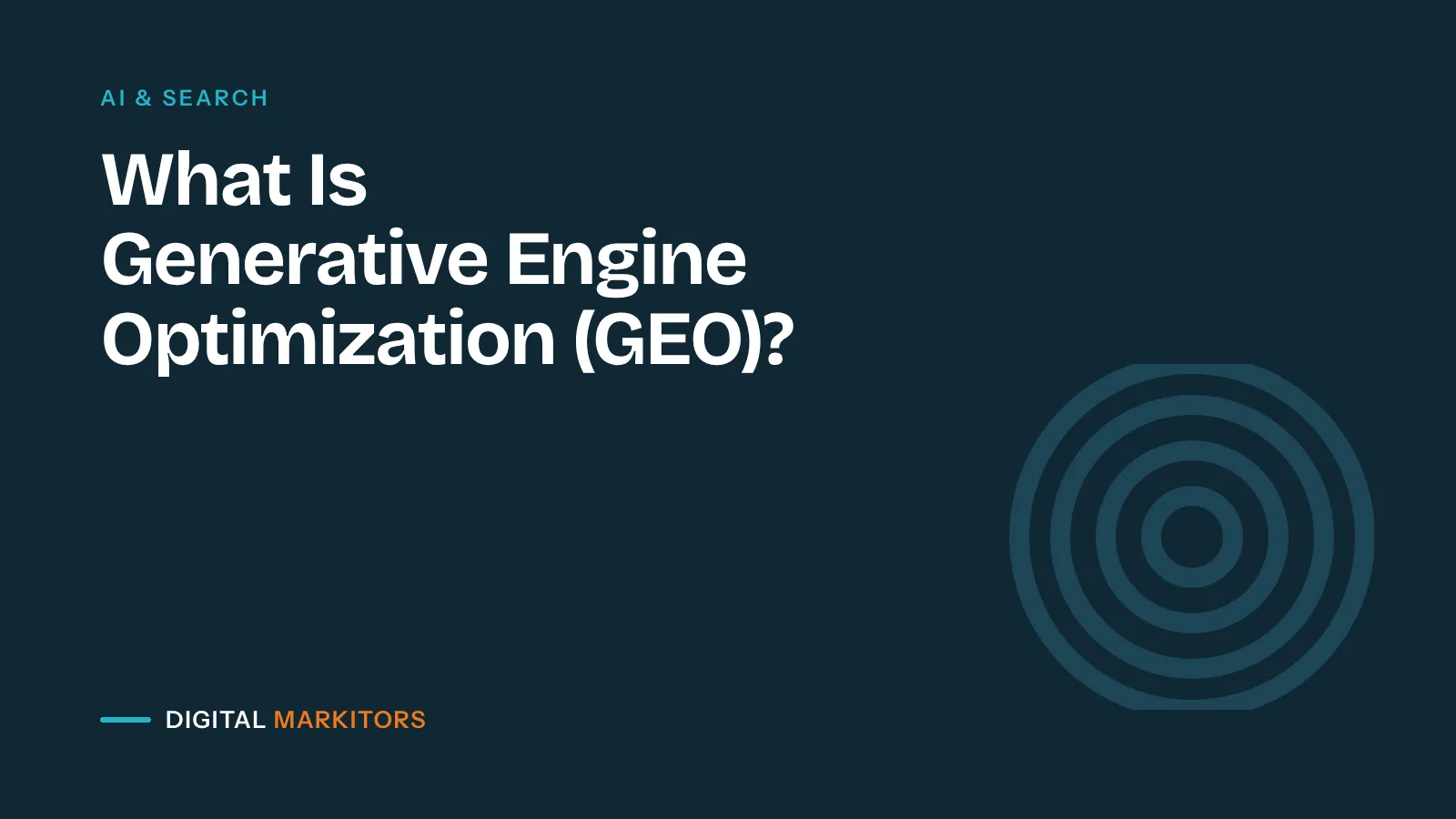 What Is Generative Engine Optimization (GEO)?